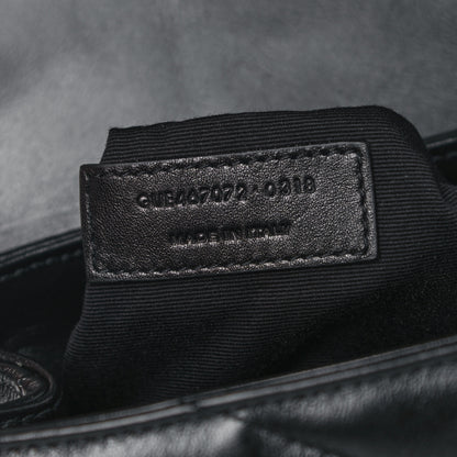 Saint Laurent Calfskin Y Quilted Monogram Toy Loulou Crossbody Bag Black 7 of 13