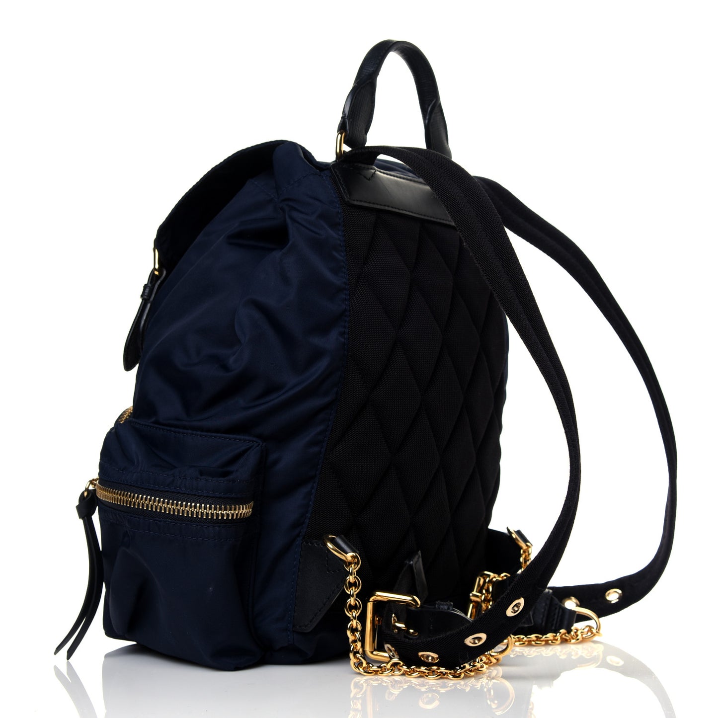Nylon Medium Rucksack Backpack Ink Blue