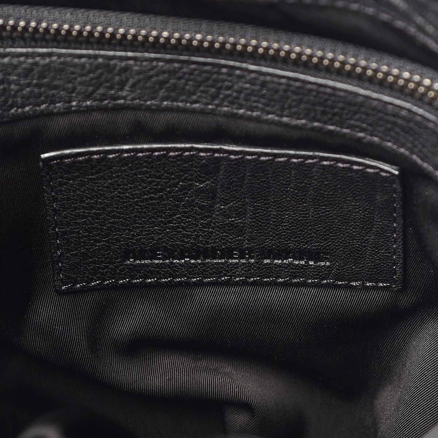 Pebbled Lambskin Diego Bucket Black Nickel Hardware