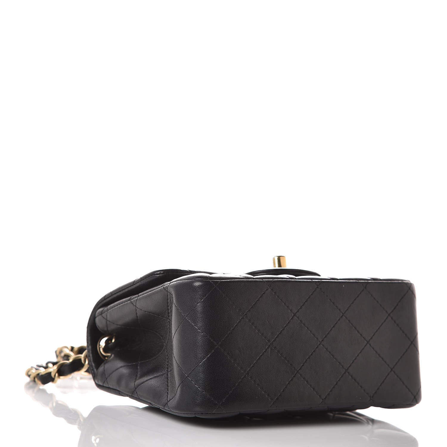 Chanel Lambskin Quilted Mini Square Flap Black 4 of 9