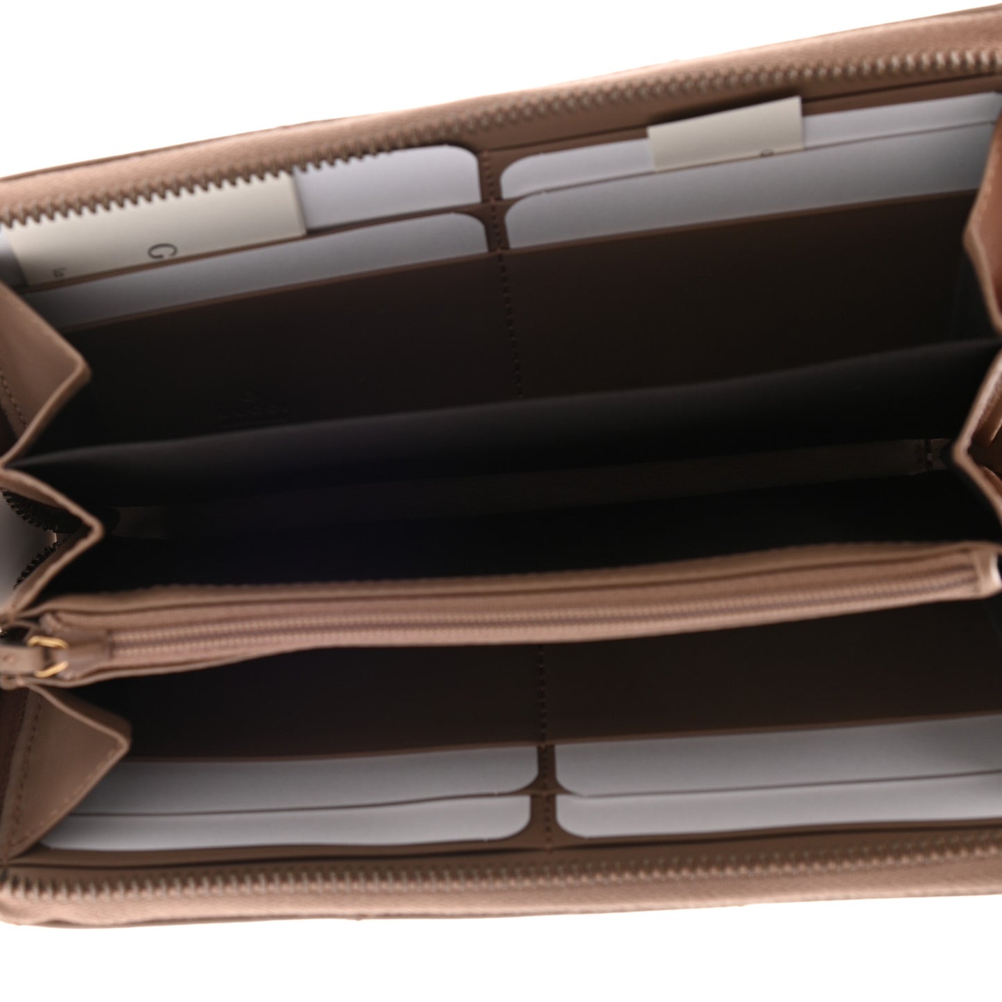 Calfskin Matelasse GG Marmont Zip Around Wallet Porcelain Rose