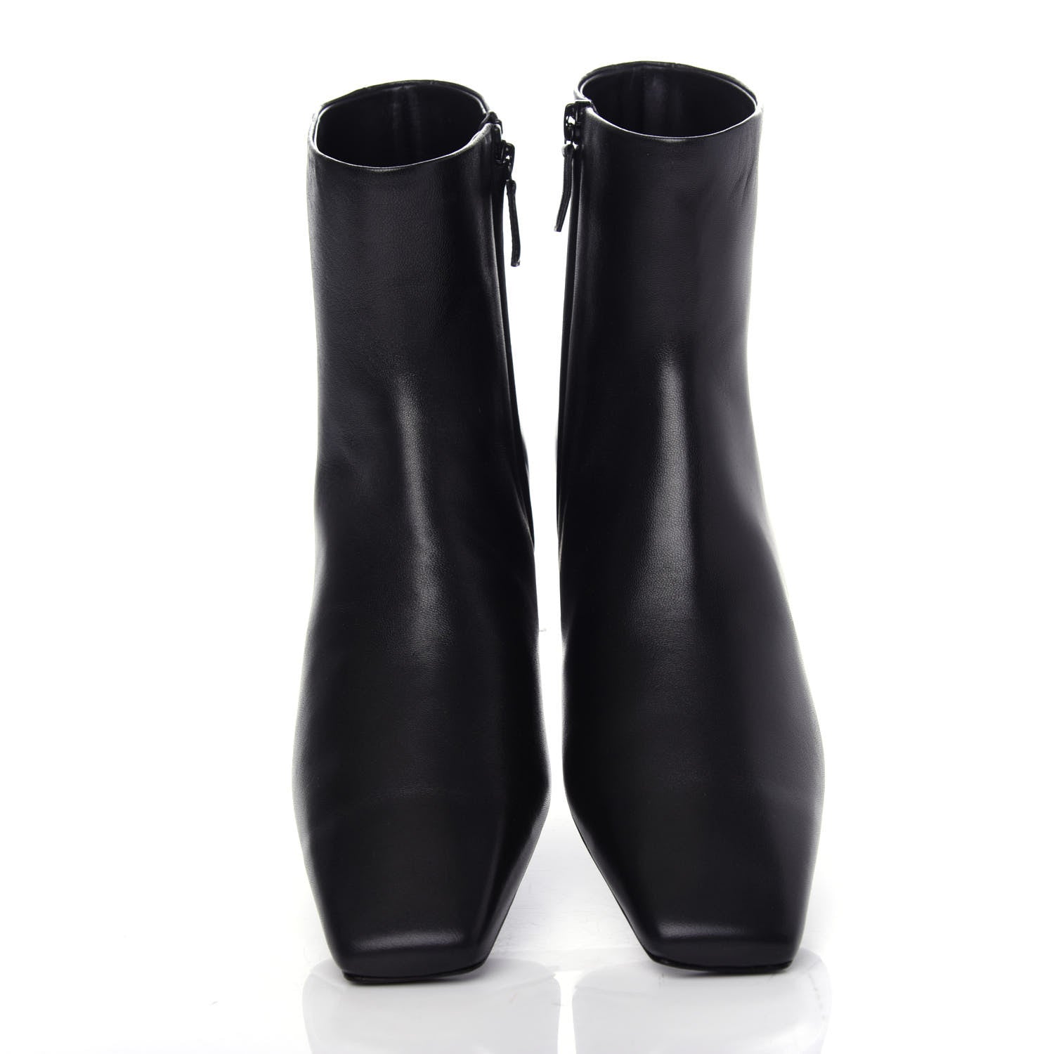 Balenciaga Sheepskin Typo Ankle Booties 40 Black 5 of 11
