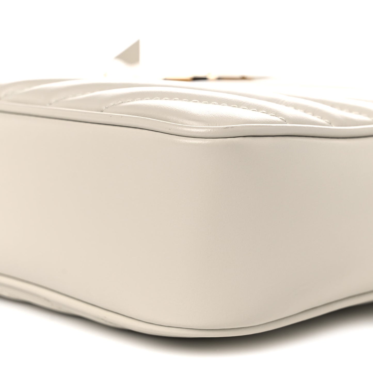 Calfskin Matelasse Monogram Lou Camera Bag Crema Soft