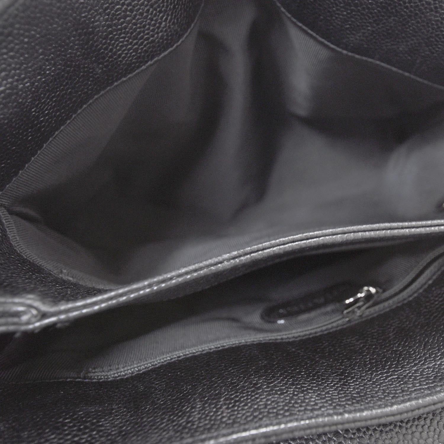 Chanel Caviar Flap Shoulder Bag Black SHW 6 of 10