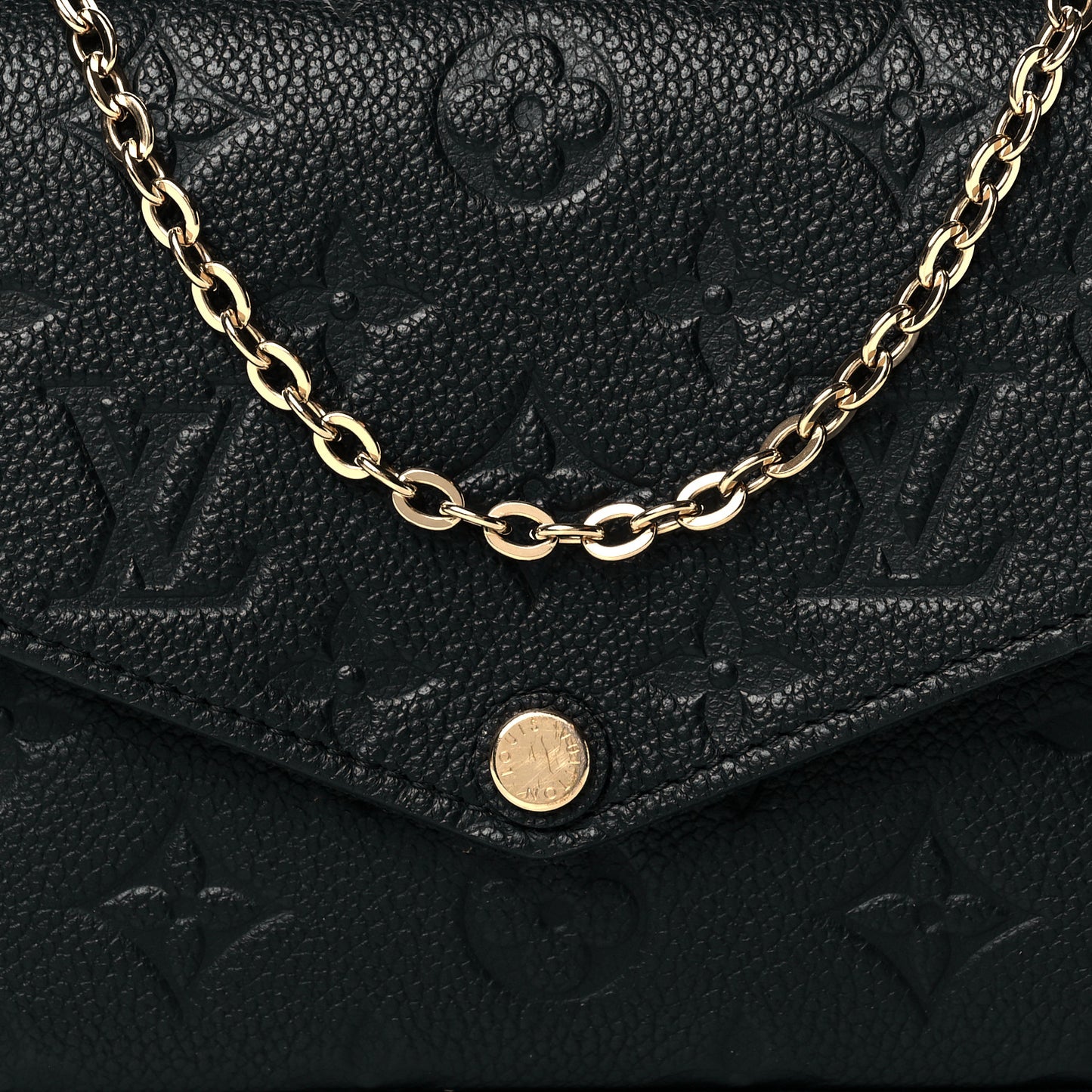Empreinte Pochette Felicie Chain Wallet Black