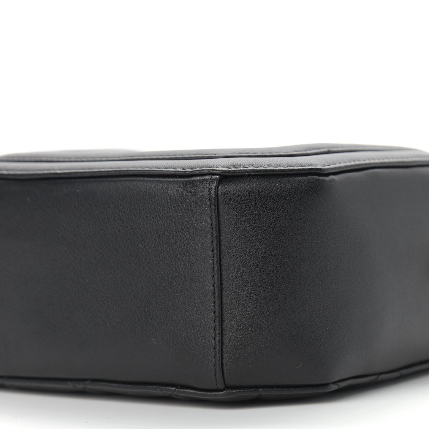 Calfskin CC Clock Camera Case Black