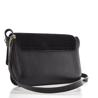 Chloe Suede Calfskin Small Faye Shoulder Bag Black 3 of 8