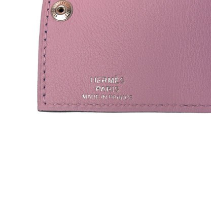 Hermes Togo Swift Verso Ulysse Nano Bag Charm Bleu France Mauve Sylvestre 3 of 4
