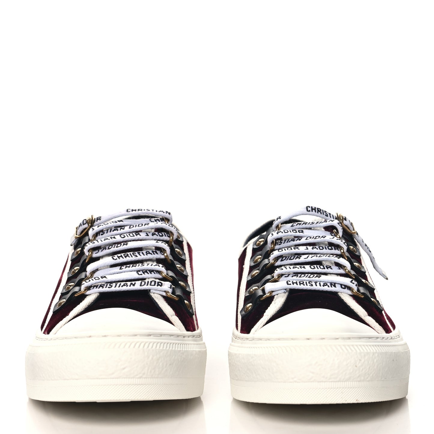 Velvet Walk 'N' Dior Low Top Sneakers 39 Deep Amaranth
