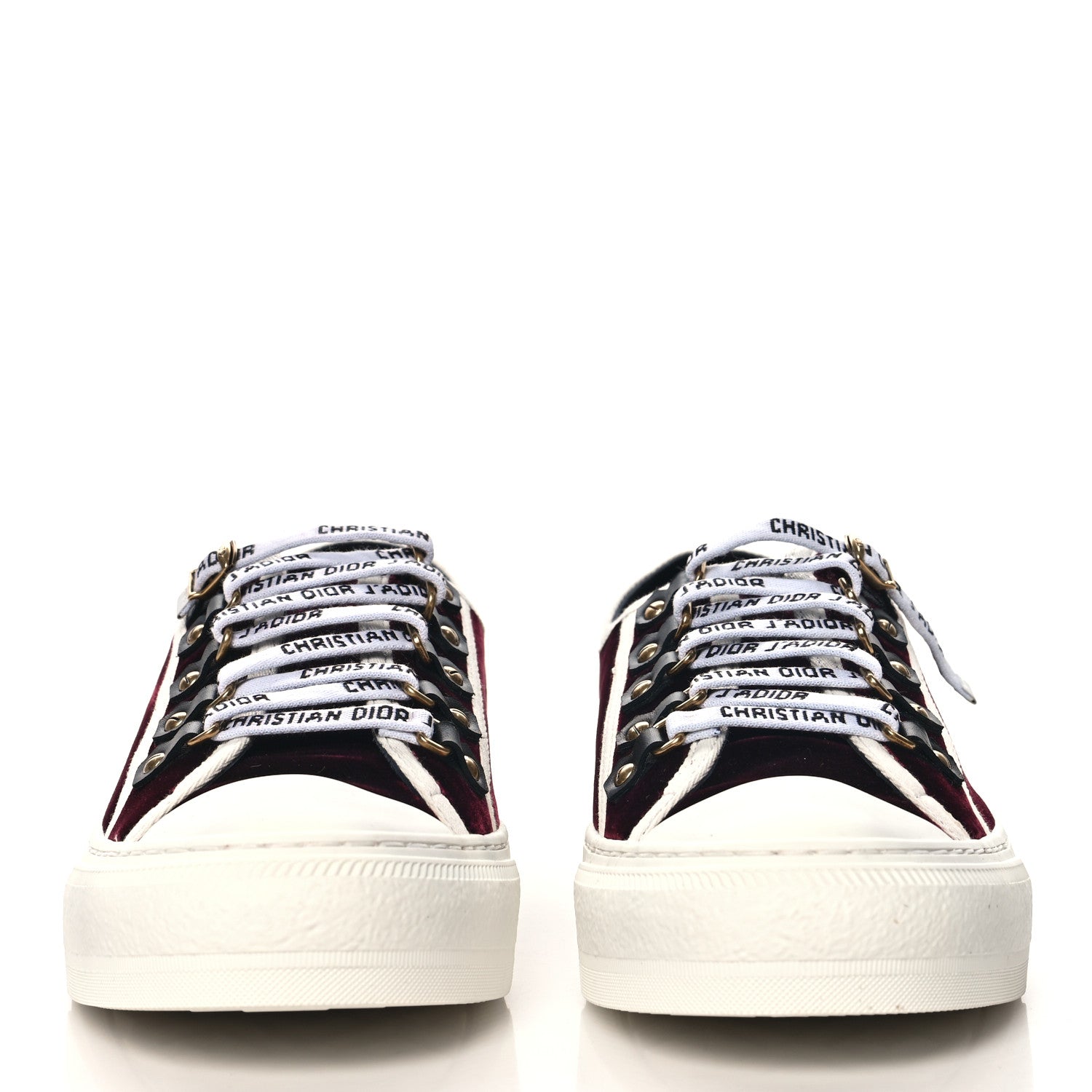 Christian Dior Velvet Walk 'N' Dior Low Top Sneakers 39 Deep Amaranth 3 of 9