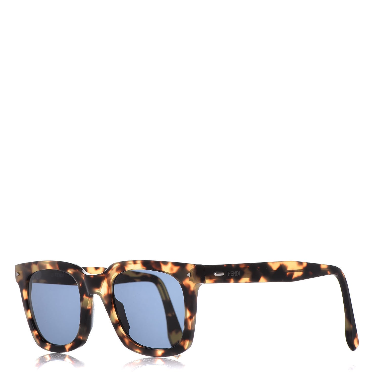 Fendi Modified Rectangle 53mm Sunglasses FF0216/S Tortoise 1 of 8