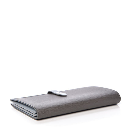 Celine Grained Calfskin Large Multifunction Strap Wallet Pebble Mineral 4 of 8