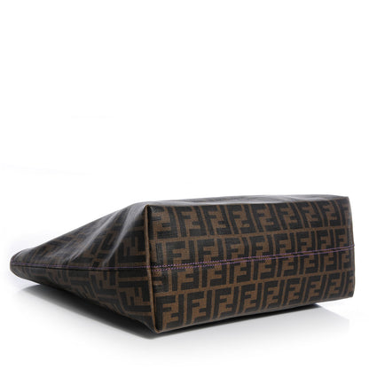 Fendi Zucca Spalmati Medium Roll Tote Tobacco Viola 4 of 9
