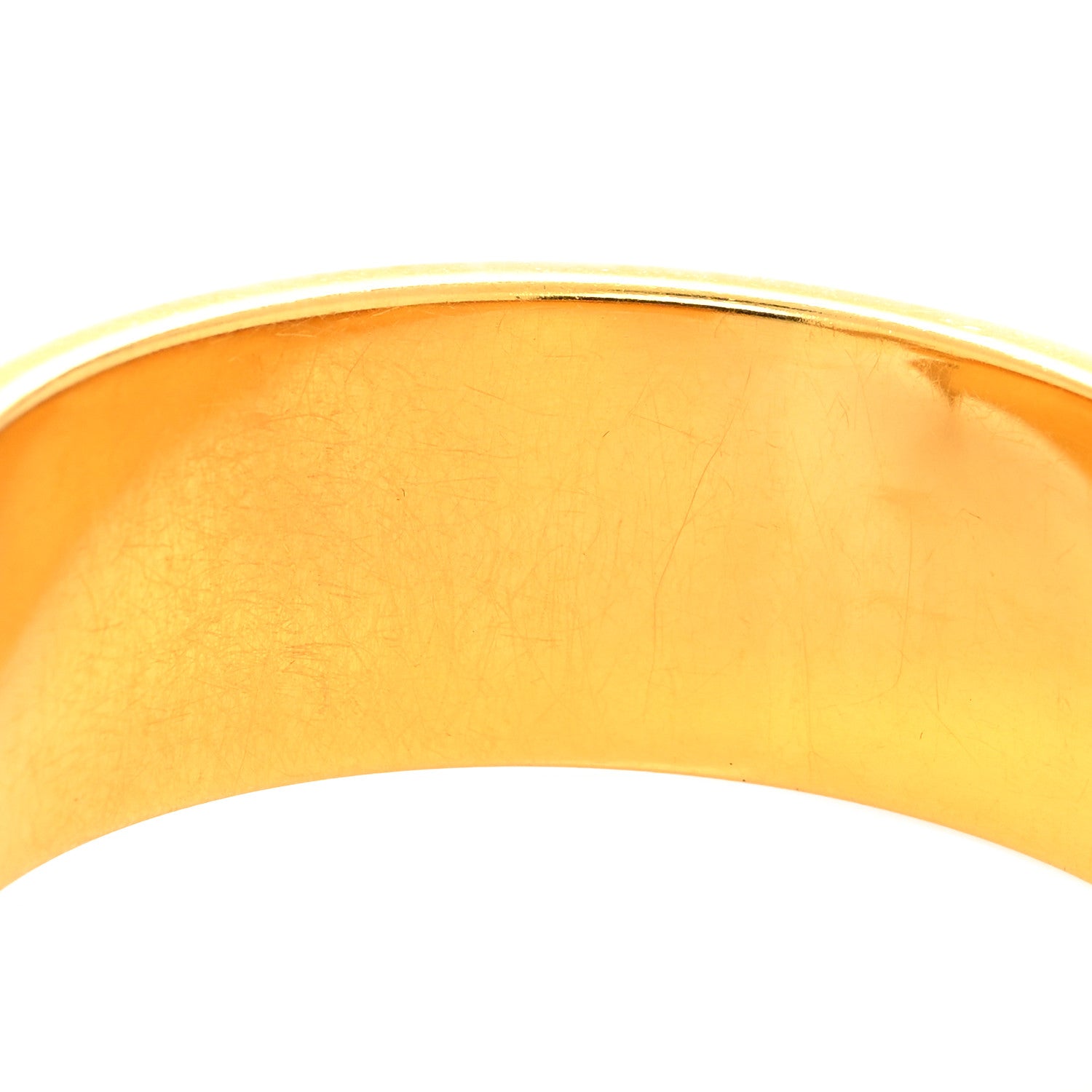 Hermes Enamel Wide Clic Clac H Bracelet GM Orange 6 of 6