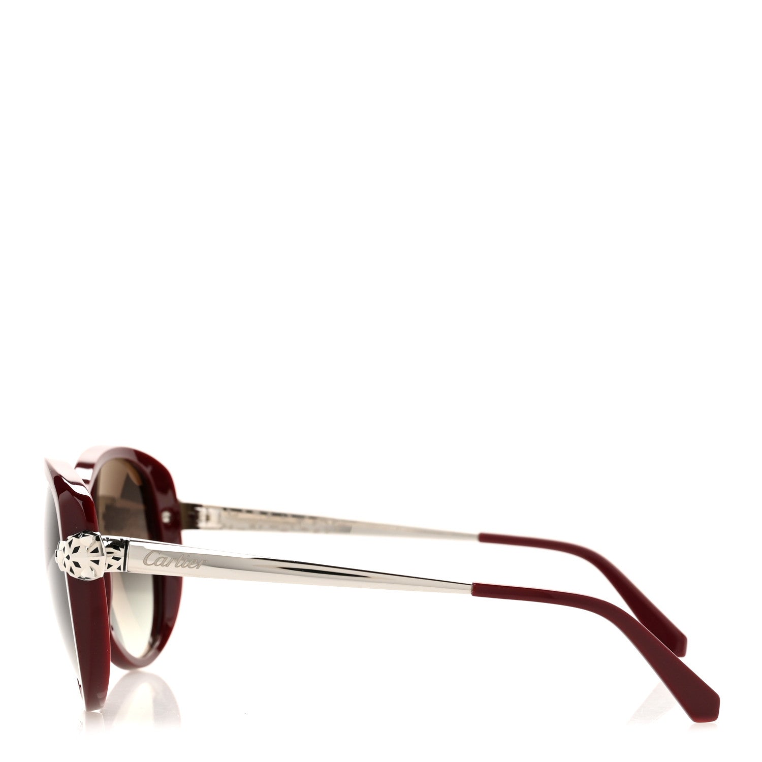 Cartier Panthere Wild De Cartier Sunglasses Burgundy 3 of 8