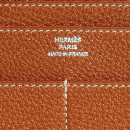 Hermes Togo Dogon Combined Wallet Gold 7 of 8