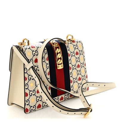 Gucci Calfskin Valentine's Day Exclusive Small Sylvie Top Handle Bag Ivory 3 of 10