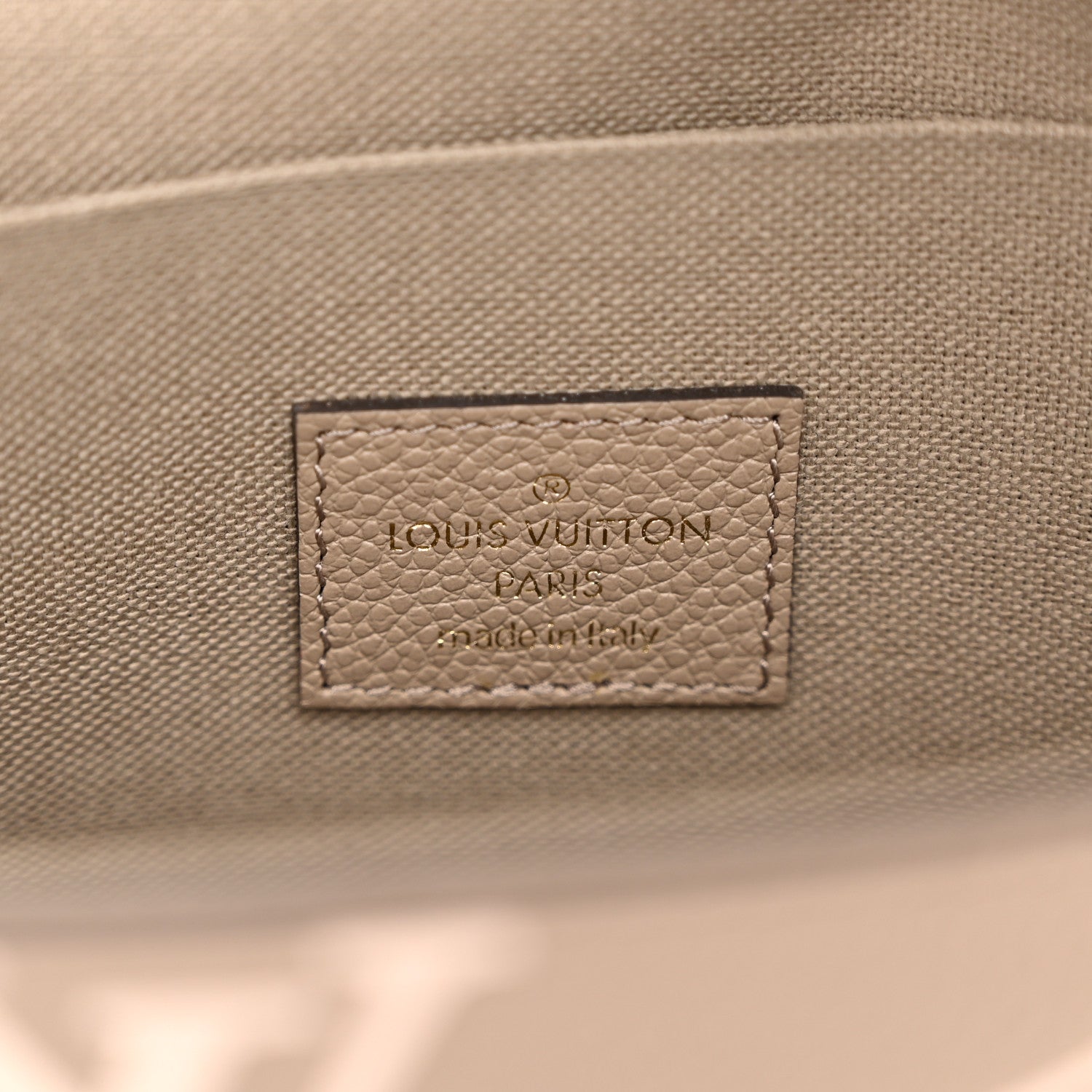 Louis Vuitton Empreinte Monogram Giant Felicie Pochette Tourterelle Creme 7 of 10