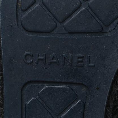 Chanel Fabric Biarritz CC Espadrilles 39 Blue 9 of 9