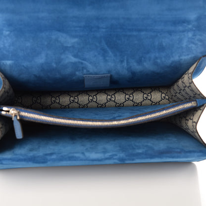 Gucci GG Supreme Monogram Blooms Medium Dionysus Shoulder Bag Beige Navy Vintage Blue 6 of 12