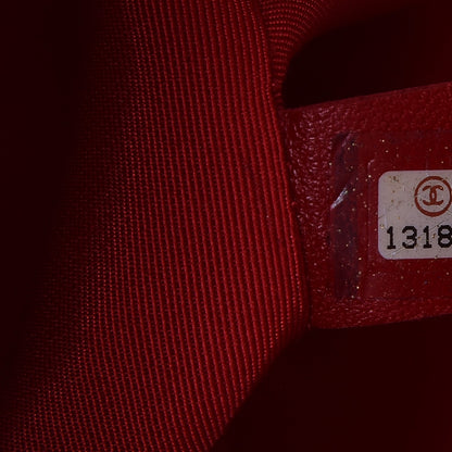 Chanel Caviar Quilted Grand Shopping Tote GST Red 7 of 11