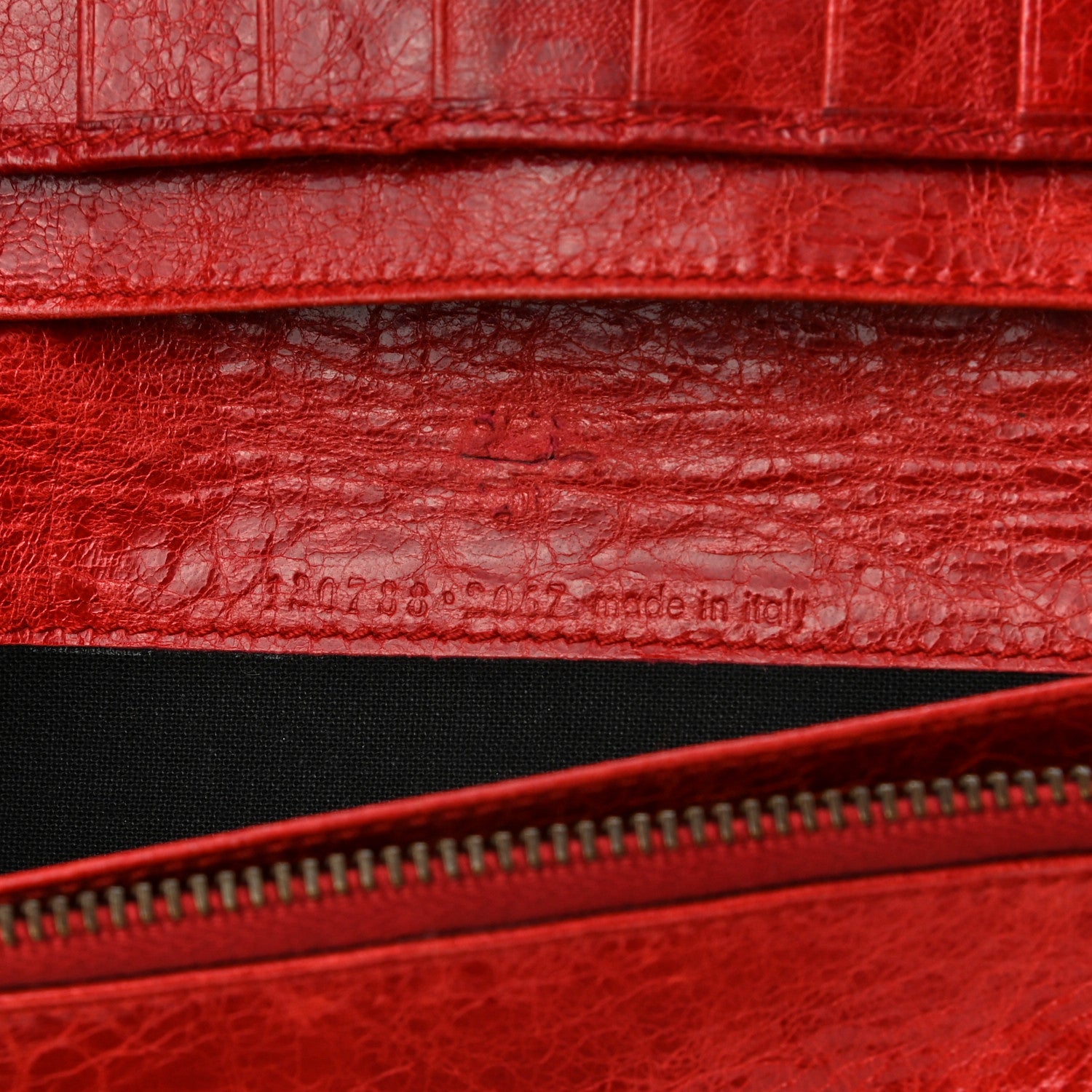 Balenciaga Agneau Classic Hardware Compagnon Wallet Rouge Coquelicot 8 of 8