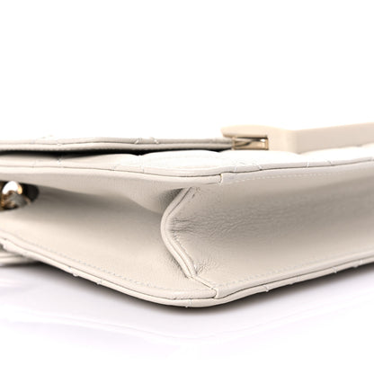 Chanel Sheepskin Quilted Mini Beauty Lock Flap White 7 of 10