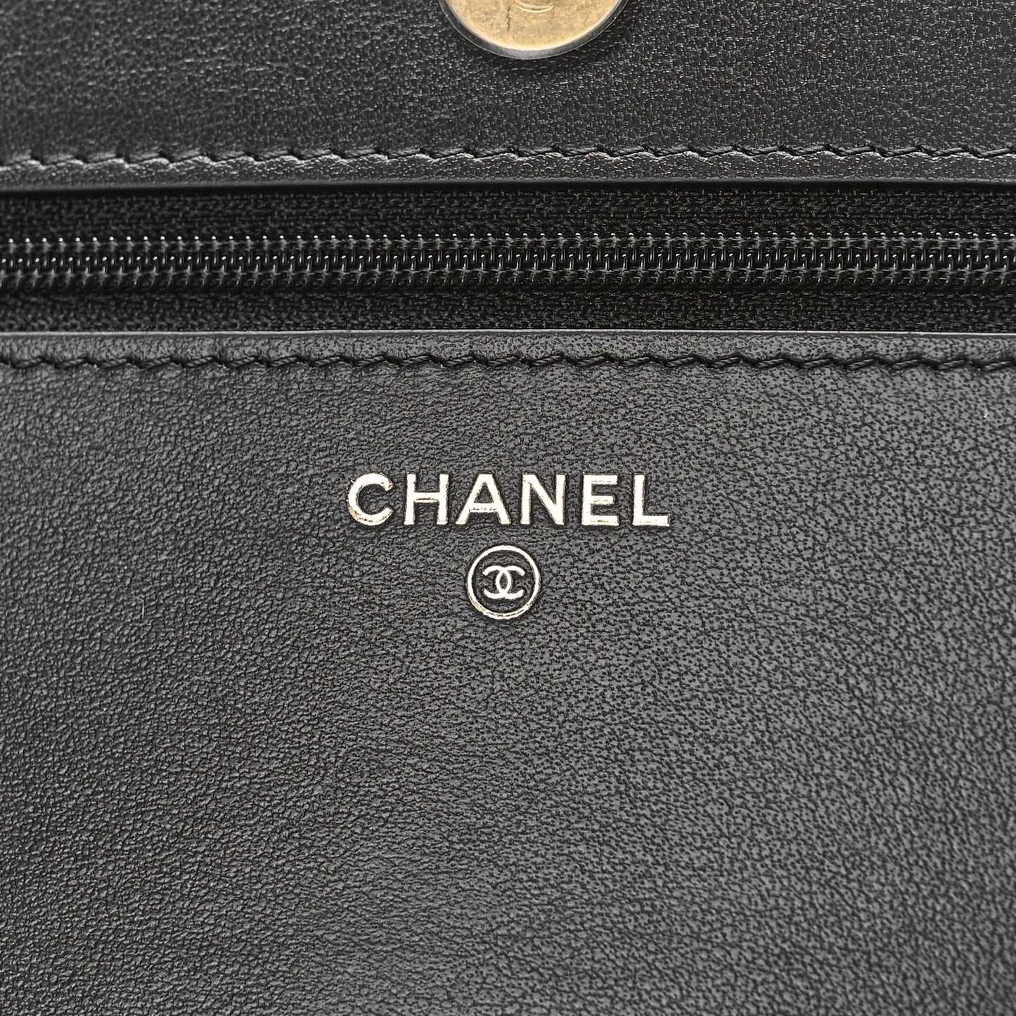 Caviar Quilted Boy Wallet On Chain WOC Black