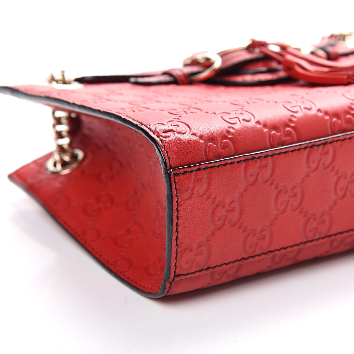 Guccissima Small Emily Shoulder Bag Red