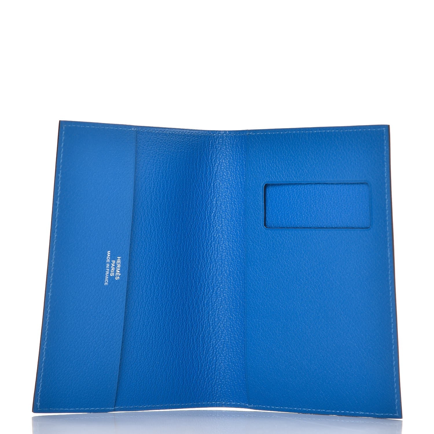 Hermes Evercolor MC2 Magellan Passport Holder Bleu Hydra 277677