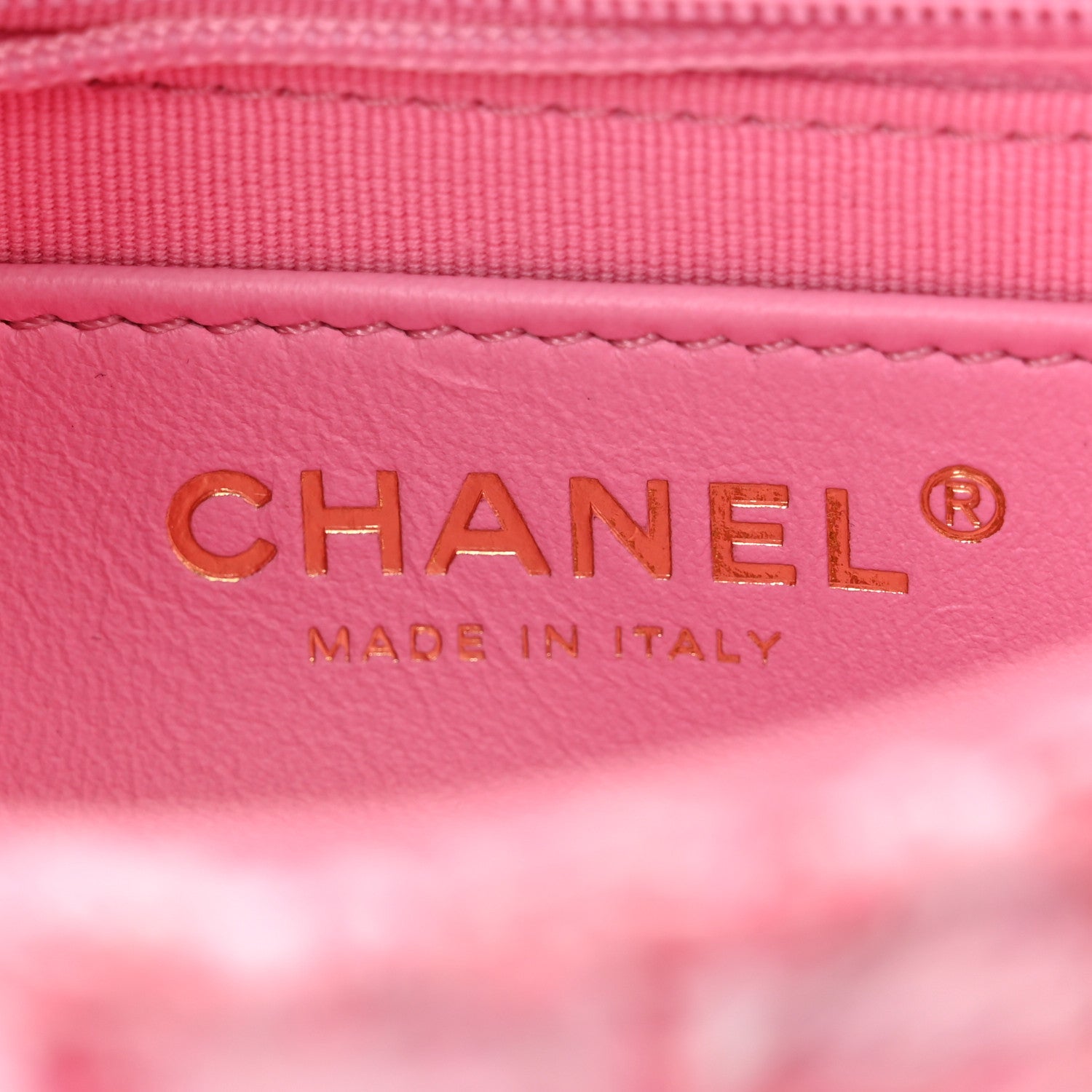 Chanel Tweed Resin Quilted Mini Heart Square Flap Pink White 6 of 11