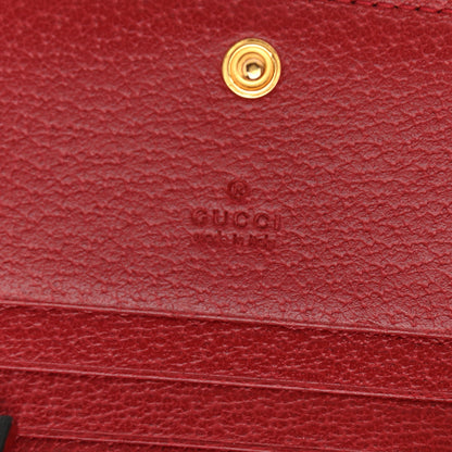 Gucci GG Supreme Monogram Flora Web Ophidia Card Case Red 6 of 8