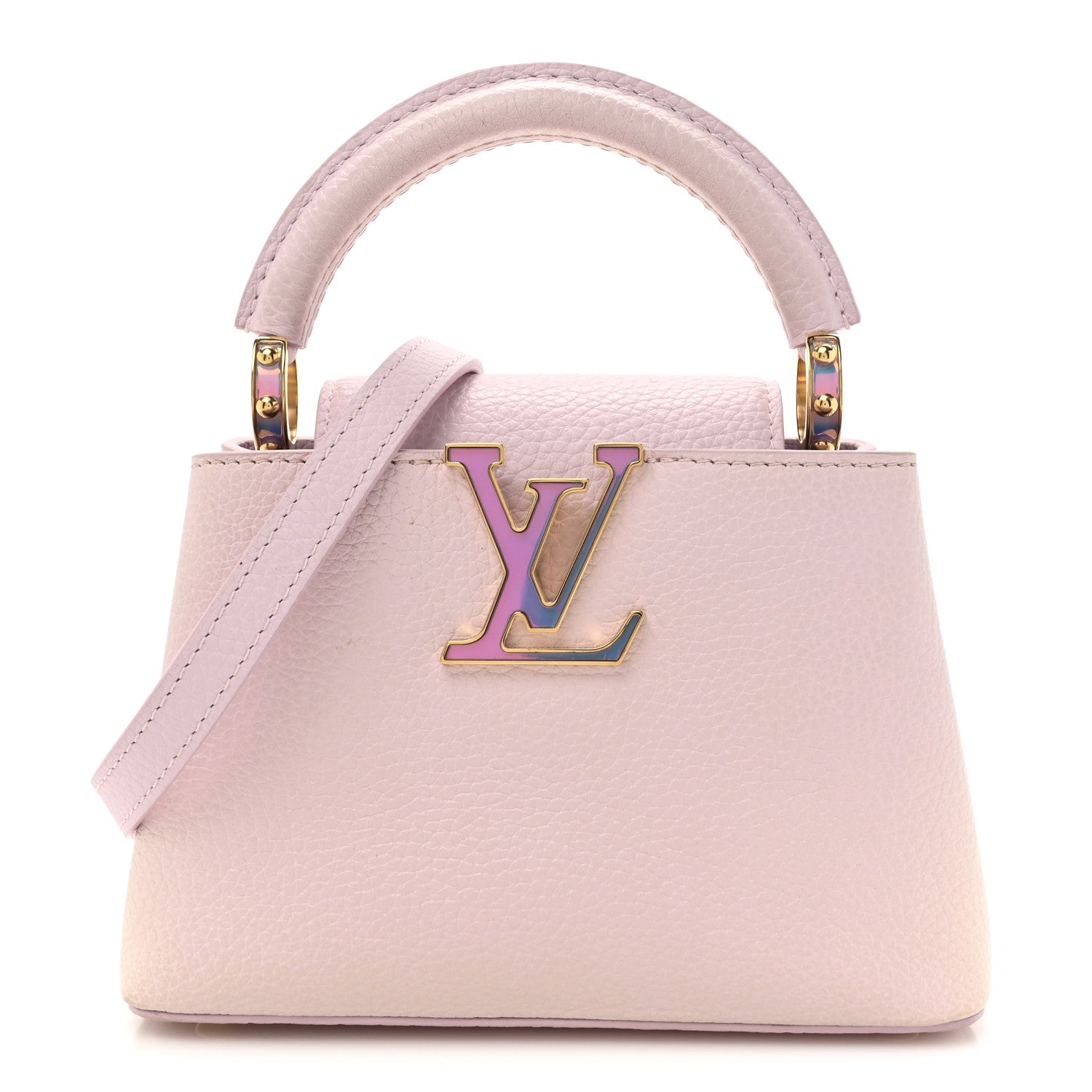 Louis Vuitton Taurillon LV Ski Capucines Mini Pearly Lilac 1 of 14