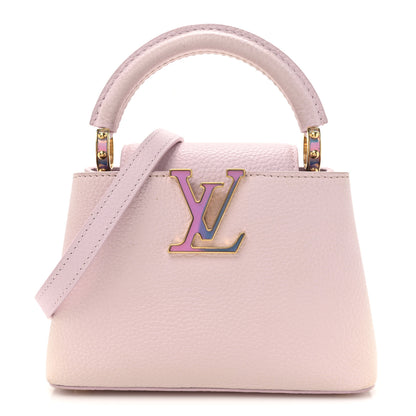 Louis Vuitton Taurillon LV Ski Capucines Mini Pearly Lilac 1 of 14