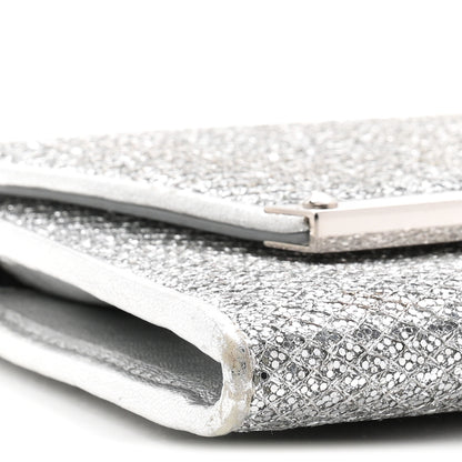 Jimmy Choo Glitter Margot Clutch Silver 8 of 10