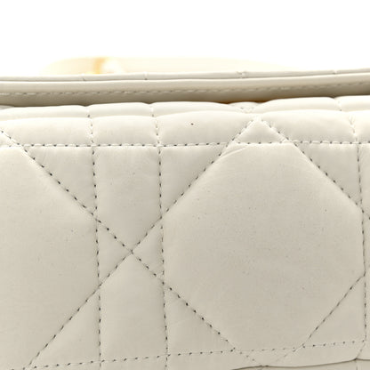 Christian Dior Calfskin Macrocannage Mini Caro Bag White 11 of 13