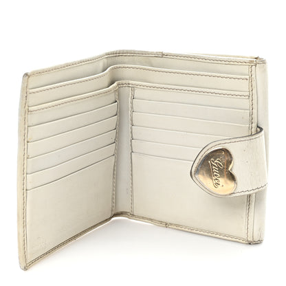 Gucci Monogram Heart French Wallet White 5 of 9
