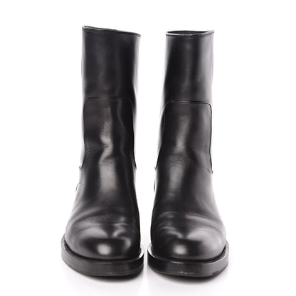 Louis Vuitton Calfskin Overdrive Flat Half Boots 37 Black 2 of 8