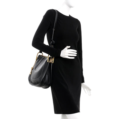 Chloe Grained Calfskin Small Hayley Hobo Black 2 of 7