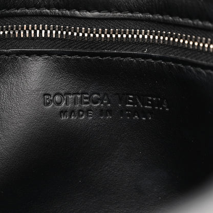 Bottega Veneta Calfskin Maxi Intreccio Cassette With Strap Bag Black 6 of 9
