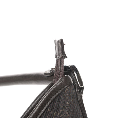 Gucci Denim Monogram Abbey D Ring Hobo Brown 13 of 13