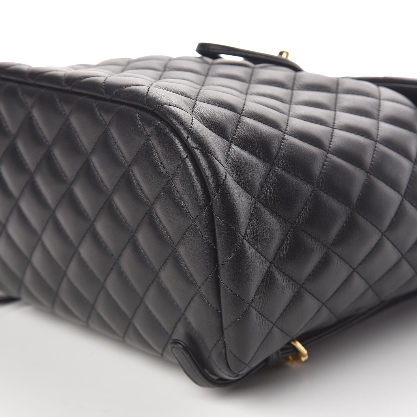 Calfskin Quilted Large Urban Spirit Backpack Black