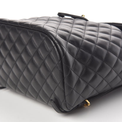 Chanel Calfskin Quilted Large Urban Spirit Backpack Black 10 of 12