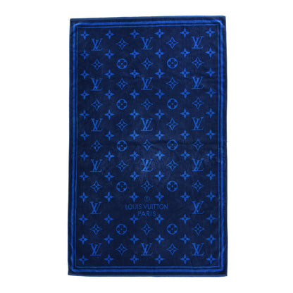 Louis Vuitton Cotton Monogram Beach Towel Blue 1 of 5