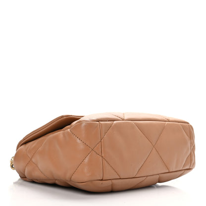 Chanel Lambskin Quilted Medium Chanel 19 Flap Brown 4 of 9