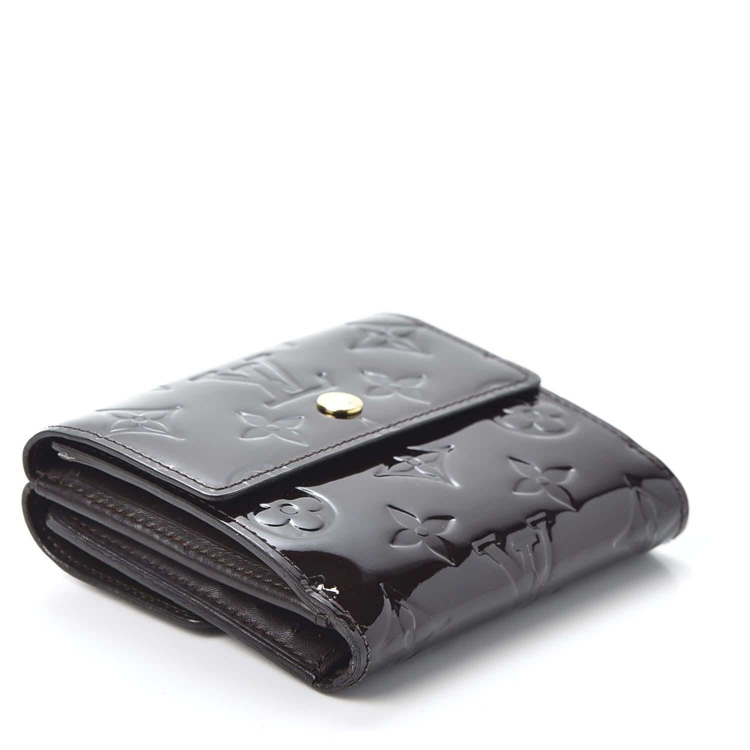 Louis Vuitton Vernis Elise Wallet Amarante 3 of 9