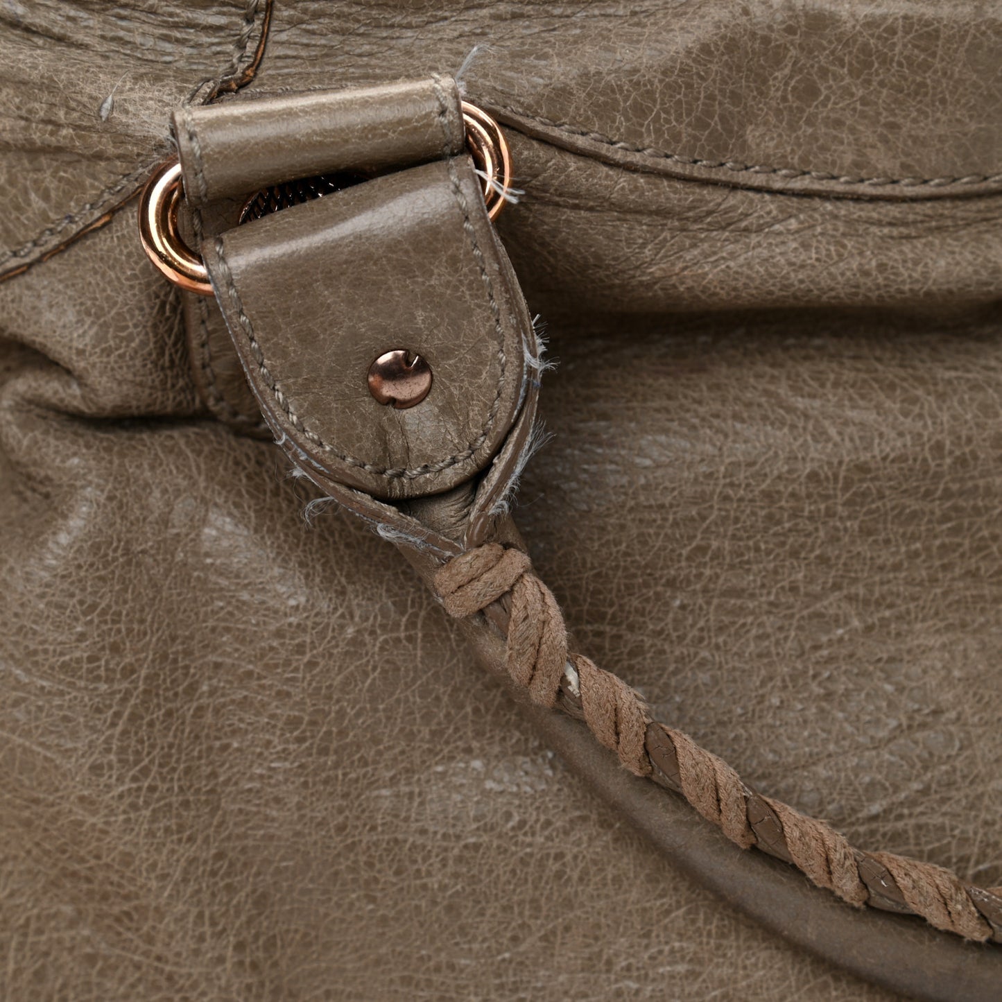 Agneau Giant 21 Rose Gold Hardware Velo Papyrus
