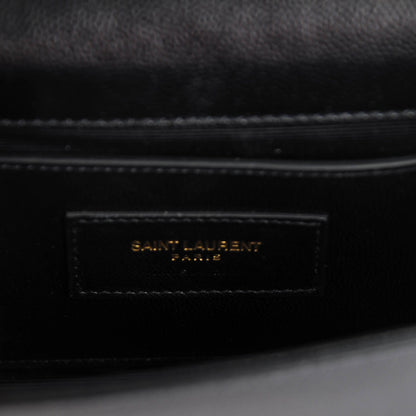 Saint Laurent Grain De Poudre Small Monogram Kate Satchel Black 7 of 8