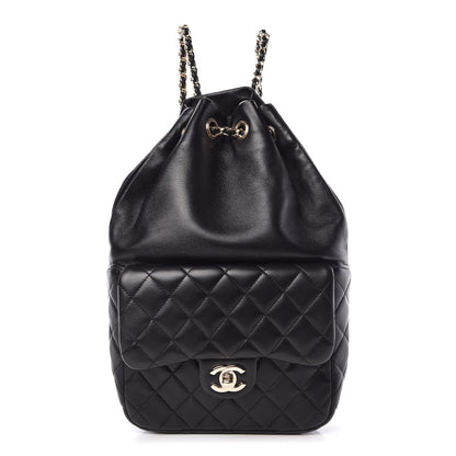Chanel Lambskin Quilted Small in Seoul Backpack Black 1 of 9