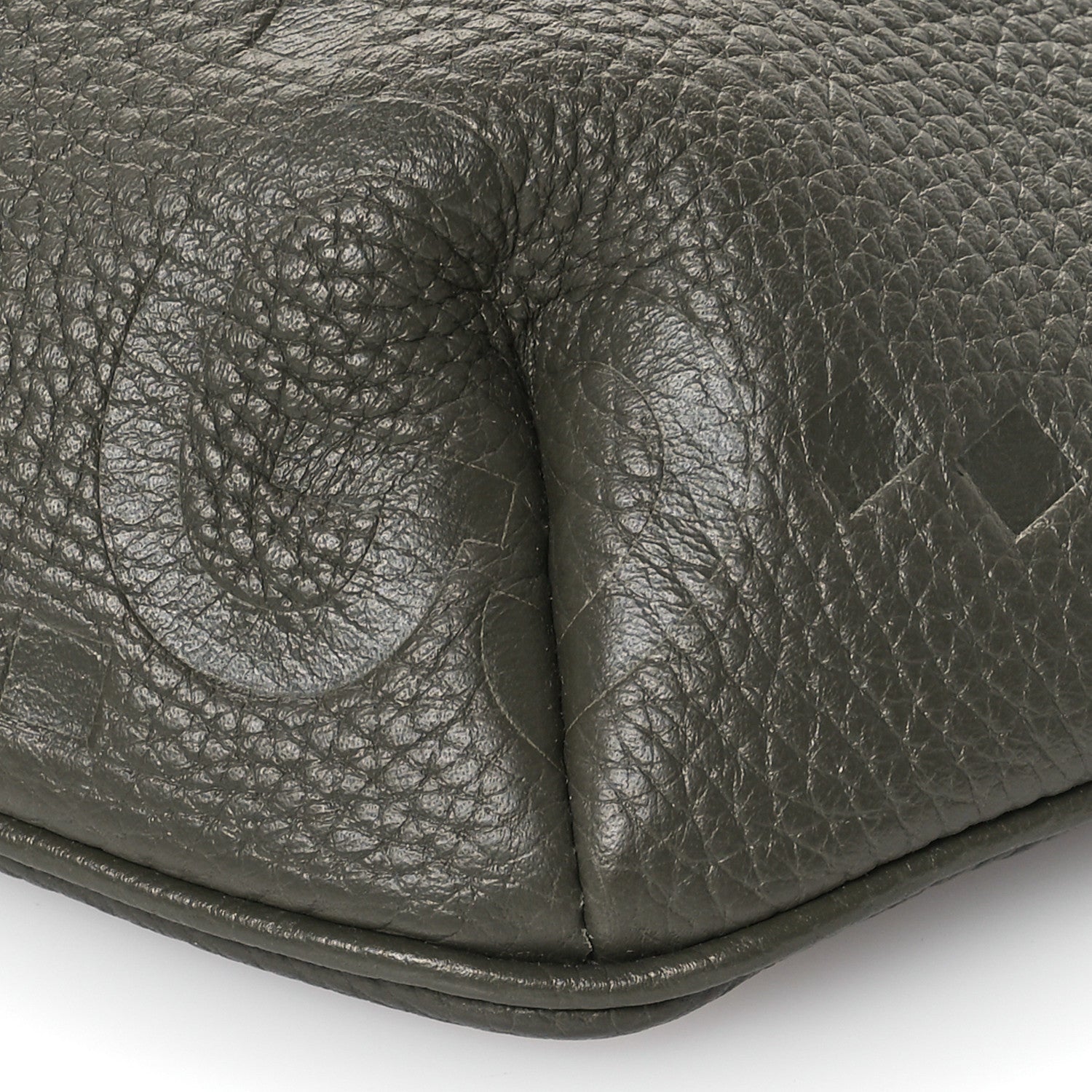 Gucci Piuma Calfskin Jumbo GG Embossed Small Belt Bag Dark Green 10 of 10